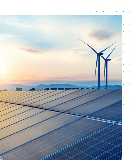 Greener Infrastructure-Solar & wind power Image